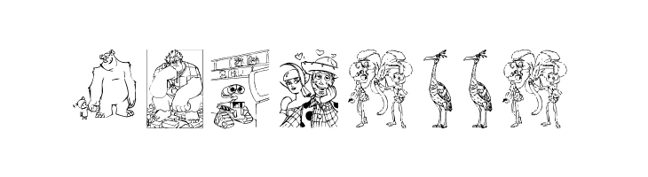 Pixar family 2  Free Fonts Download