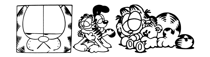 Garfield Hates Mondays Loves Fonts  Free Fonts Download