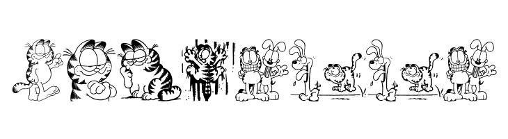 Garfield Hates Mondays Loves Fonts  Free Fonts Download