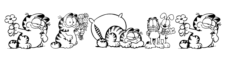 Garfield Hates Mondays Loves Fonts  Free Fonts Download