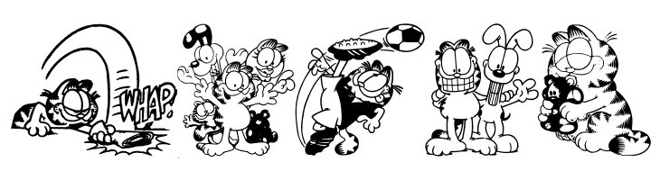 Garfield Hates Mondays Loves Fonts  Free Fonts Download