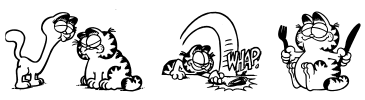 Garfield Hates Mondays Loves Fonts  Free Fonts Download