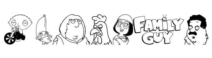 Family Guy Giggity  Free Fonts Download