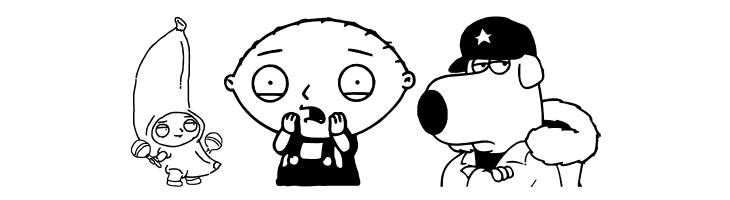 Family Guy Giggity  Free Fonts Download