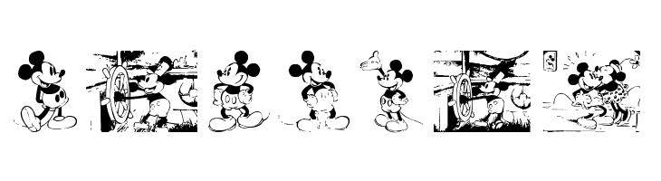 Mickey Vintage  Free Fonts Download