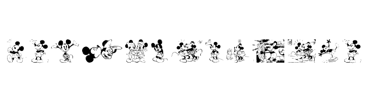 Mickey Vintage  Free Fonts Download