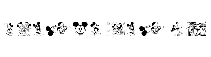 Mickey Vintage  Free Fonts Download