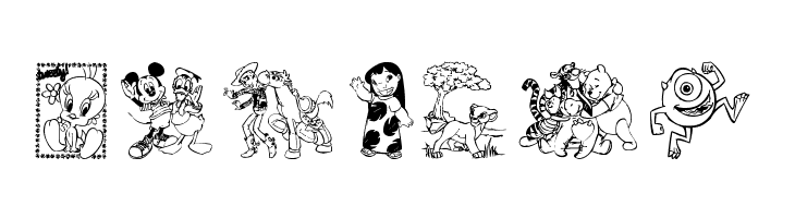 Disney family 1  Free Fonts Download