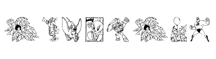 Disney family 1  Free Fonts Download