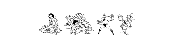 Disney family 1  Free Fonts Download