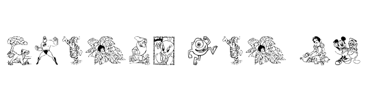 Disney family 1  Free Fonts Download