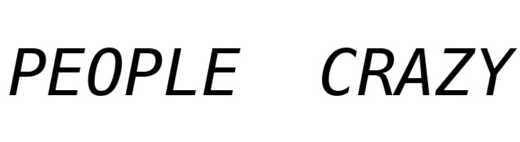 Meslo LG S DZ Italic  Free Fonts Download