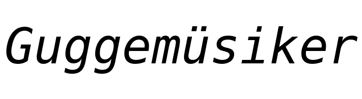 Meslo LG L DZ Italic  Free Fonts Download