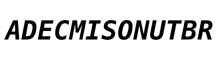 Meslo LG M DZ Bold Italic  Free Fonts Download