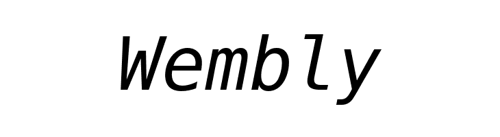 Meslo LG M DZ Italic  Free Fonts Download