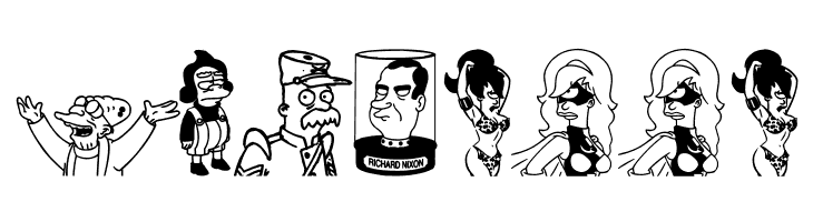 Futurama All Hail The Hypnotoad  Free Fonts Download