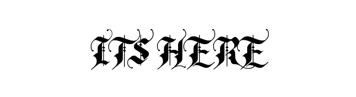 Rhapsody Black Letter Regular  Free Fonts Download