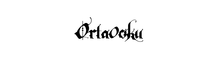 Rhapsody Black Letter Regular  Free Fonts Download