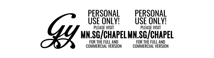 Chapel Script PERSONAL USE  Free Fonts Download