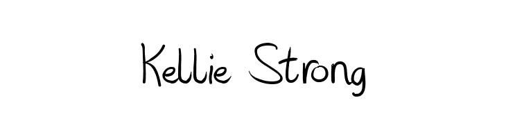 Kellie%2BStrong Hashtag Font