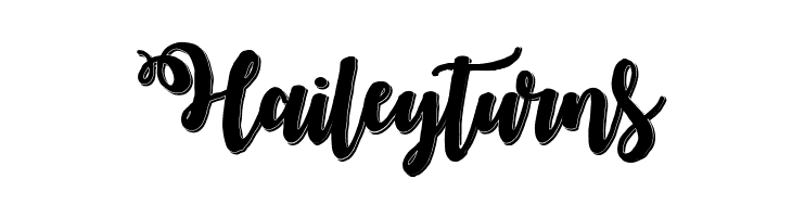 Haileyturns Midnight in October Regular Font
