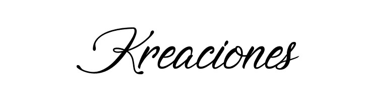 Kreaciones Signature of the Ancient Font