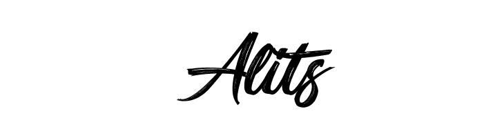 Alits Barbershop in Thailand Font