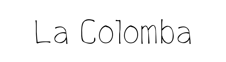 La%2BColomba menlotus Font
