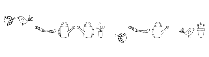 GJ-Garden Gnome Doodles Regular  Free Fonts Download