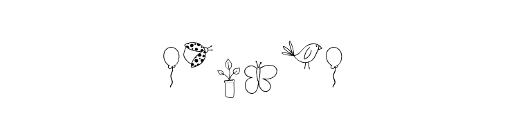 GJ-Garden Gnome Doodles Regular  Free Fonts Download