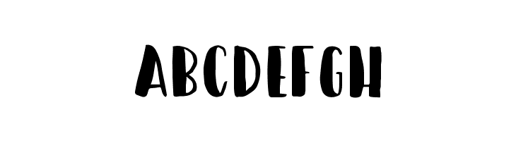 ABCDEFGH Happy Camper Regular Font