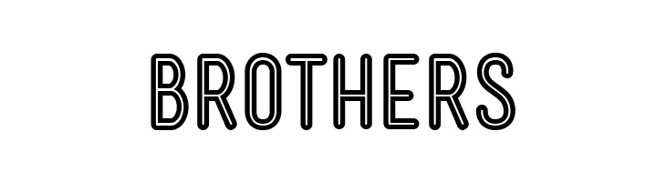 Mensch Bold Inline  Free Fonts Download