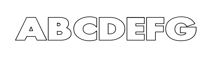 Scream outlined  Free Fonts Download