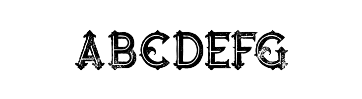 Blue North Inline Grunge  Free Fonts Download