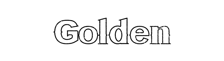 Golden Bluegrass OUTLINE Font