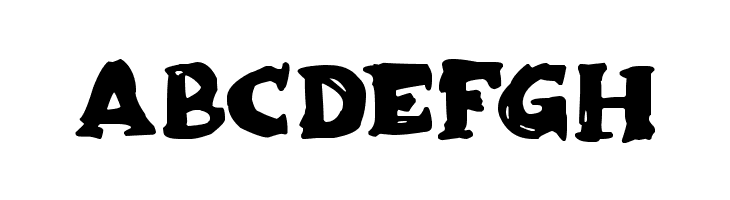 ABCDEFGH Zombiebites Font