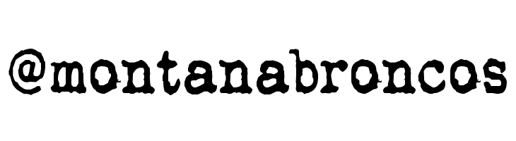 %2540montanabroncos QWERTYpe Font