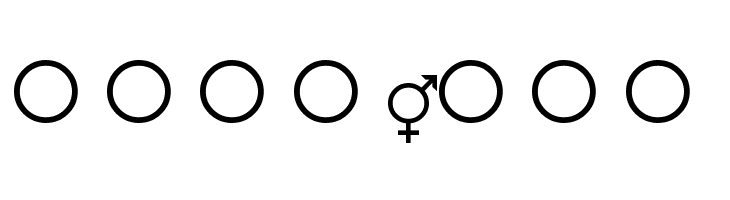 Female-and-Male-Symbols  Free Fonts Download