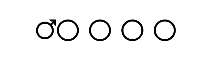 Female-and-Male-Symbols  Free Fonts Download
