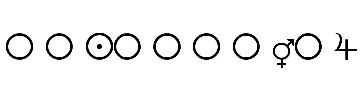 Female-and-Male-Symbols  Free Fonts Download