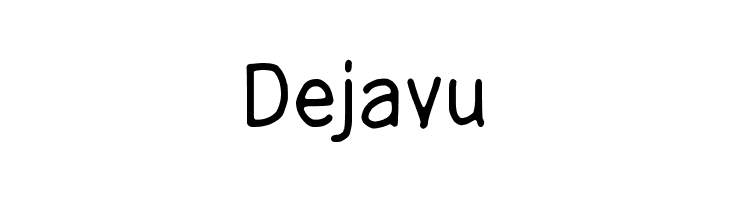 Dejavu Time goes by so slowly Font