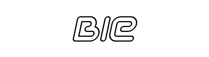 Sci Fied Outline Italic  Free Fonts Download