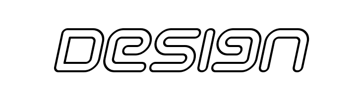 Sci Fied Outline Italic  Free Fonts Download