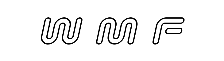 Sci Fied Outline Italic  Free Fonts Download