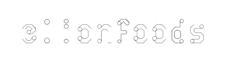 circuitos redondos  Free Fonts Download