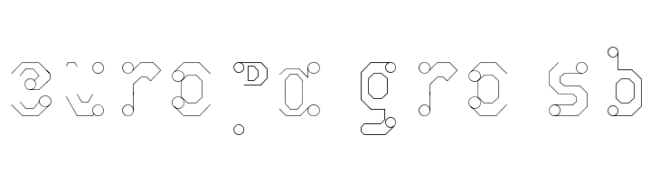 circuitos redondos  Free Fonts Download