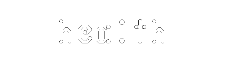 circuitos redondos  Free Fonts Download