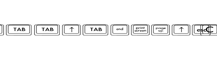 Keyboard KeysEx Expanded  Free Fonts Download