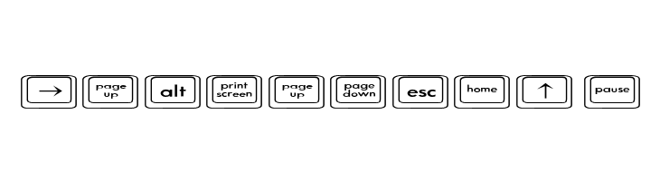 Keyboard KeysEx Expanded  Free Fonts Download