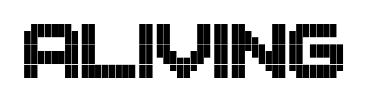 ALIVING Block Stock Regular Font